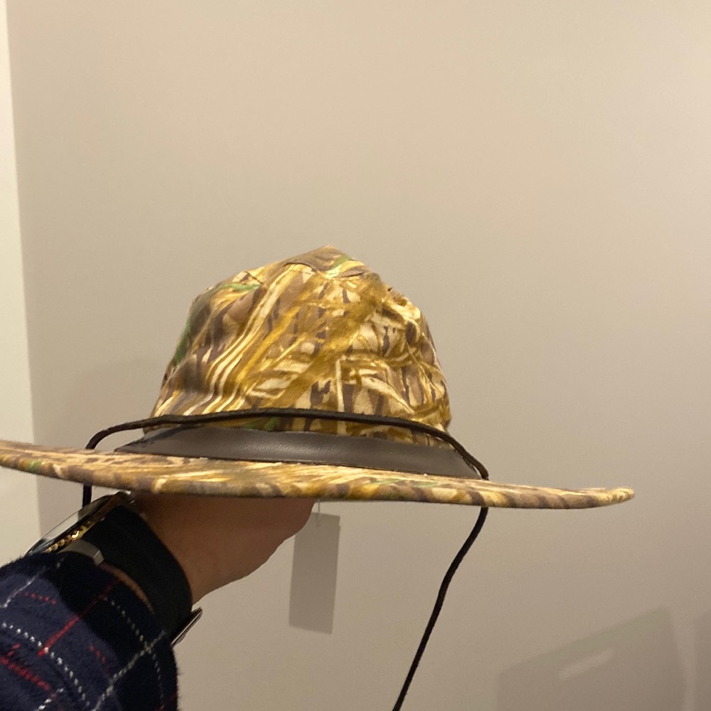 McAlister waxed Canvas wide brim hat, size Large